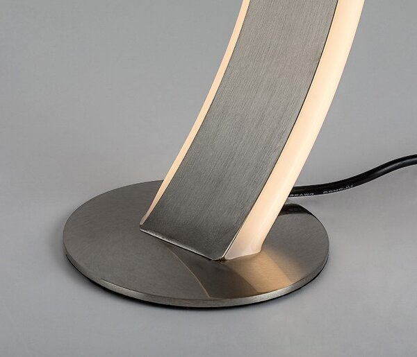 RABALUX 74196 Jarnelle stolní lampička LED 12W/850lm 3000K saténová chromová, bílá