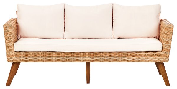 Zahradní souprava se stolkem 5místná VITTORIA XL Krémově bílá Umělý ratan