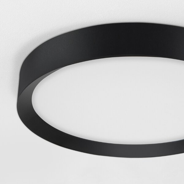 Černé kovové stropní LED světlo Nova Luce Luton 55 cm