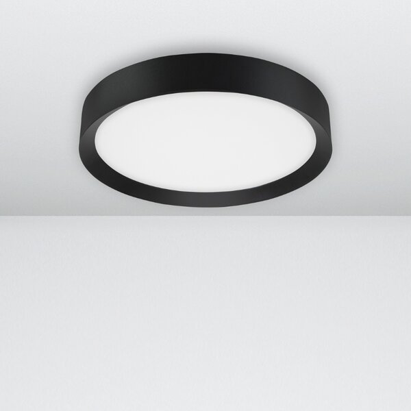 Černé kovové stropní LED světlo Nova Luce Luton 55 cm