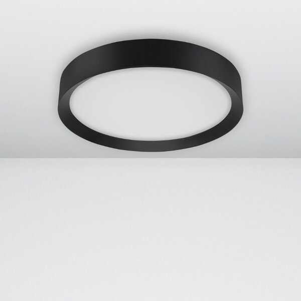 Černé kovové stropní LED světlo Nova Luce Luton 55 cm