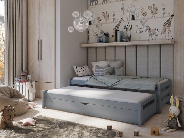 Dětská postel s přistýlkou Miriam Velikost spací plochy: 180x80, Barva: bílá