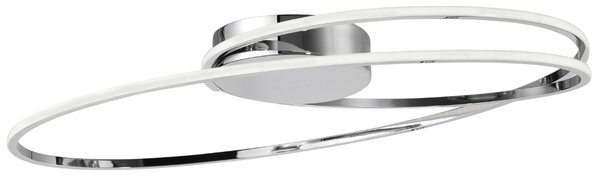 Stříbrné stropní LED světlo Nova Luce Viarregio 60 cm