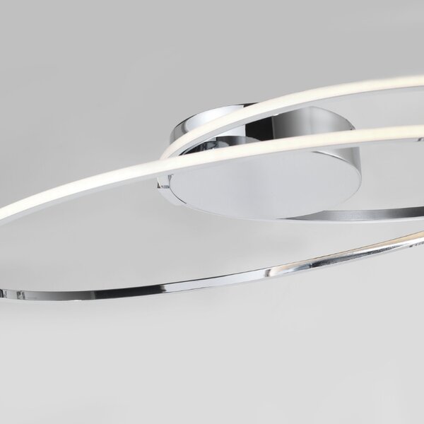 Stříbrné stropní LED světlo Nova Luce Viarregio 60 cm
