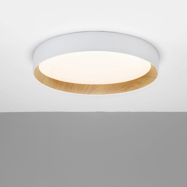 Bílé kovové stropní LED světlo Nova Luce Stake 60 cm