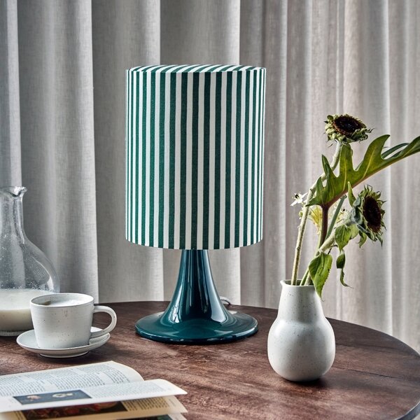 House Doctor Zelená kovová stolní lampa Tulip
