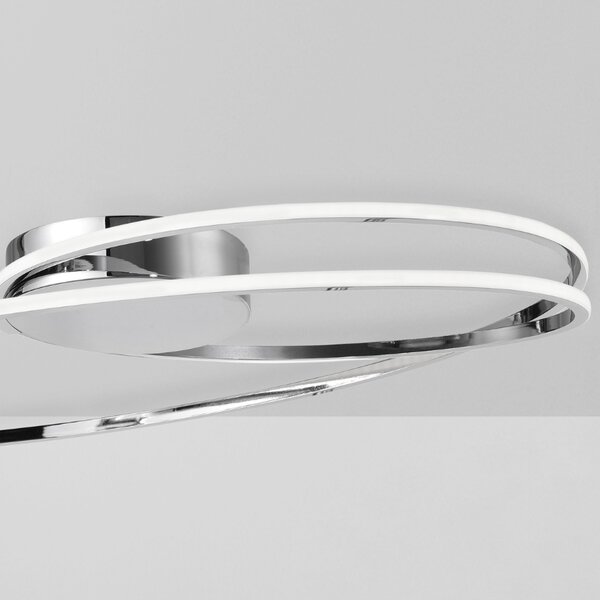 Stříbrné stropní LED světlo Nova Luce Viarregio 60 cm