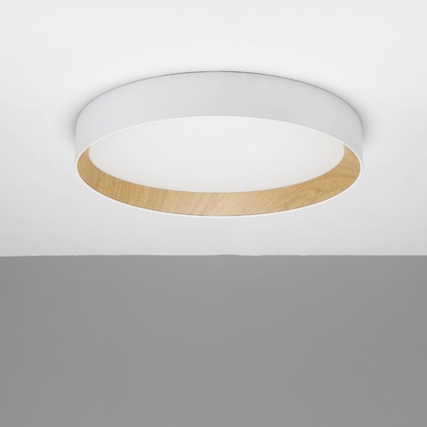 Bílé kovové stropní LED světlo Nova Luce Stake 60 cm
