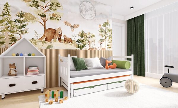 Dětská postel s přistýlkou Dorry Velikost spací plochy: 160x80, Barva: bílá