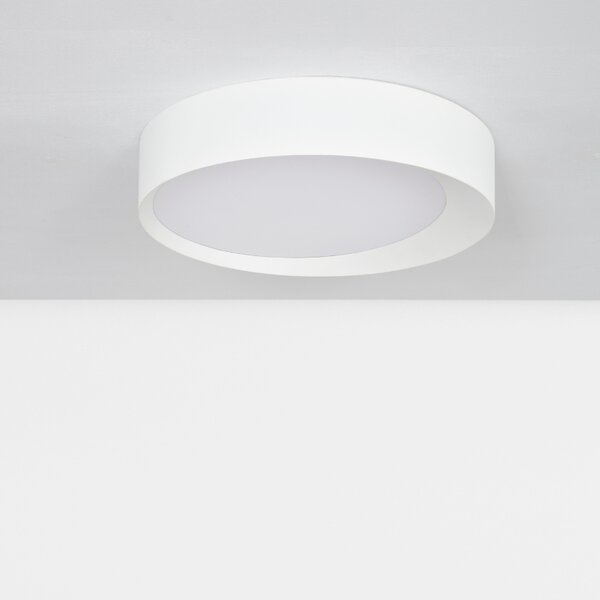 Bílé kovové stropní LED světlo Nova Luce Oby 60 cm