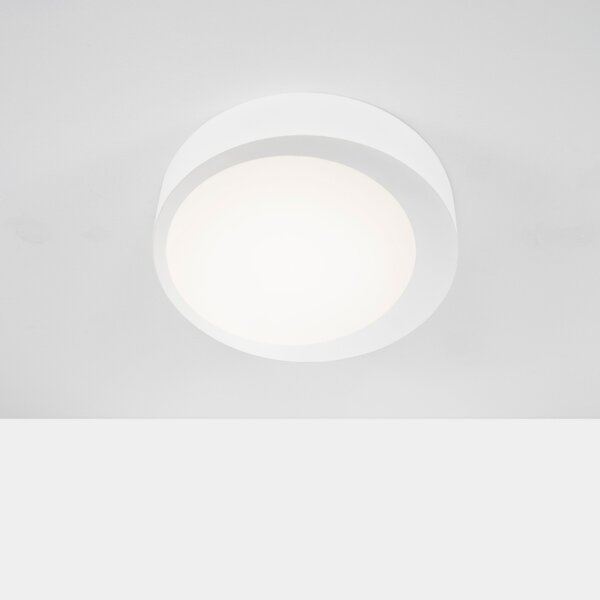 Bílé kovové stropní LED světlo Nova Luce Oby 60 cm