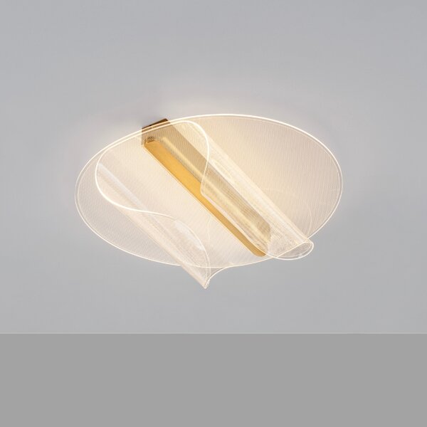 Zlaté kovové stropní LED světlo Nova Luce Valentin 45 x 55 cm