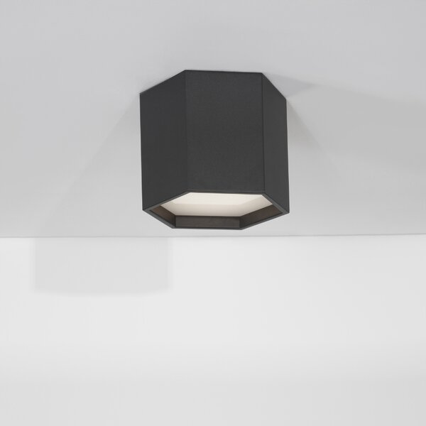 Černé kovové stropní LED světlo Nova Luce Samba II. 25 cm