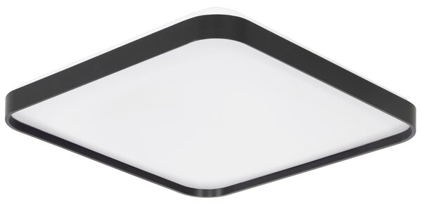 Černé kovové stropní LED světlo Nova Luce Athos 48 x 48 cm