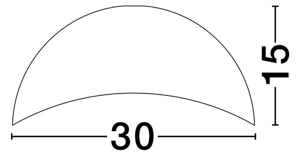 Bílé kovové stropní světlo Nova Luce Opsi 30 cm