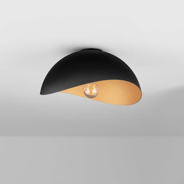 Černo-zlaté kovové stropní světlo Nova Luce Opsi 30 cm