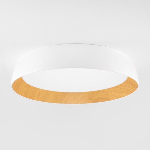 Bílé kovové stropní LED světlo Nova Luce Sigi 60 cm