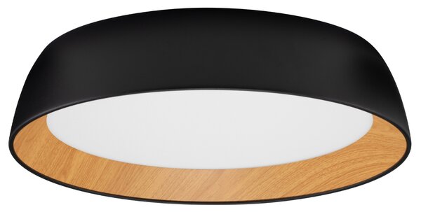 Černé kovové stropní LED světlo Nova Luce Sigi 45 cm