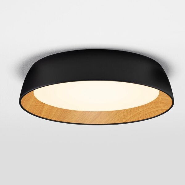 Černé kovové stropní LED světlo Nova Luce Sigi 45 cm