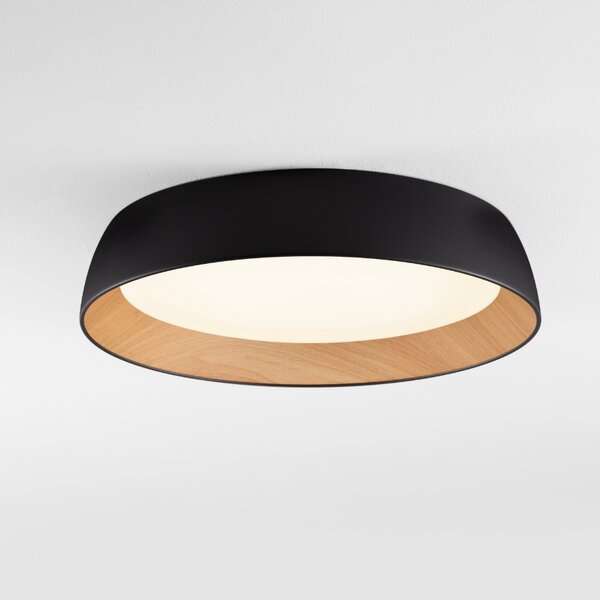 Černé kovové stropní LED světlo Nova Luce Sigi 60 cm