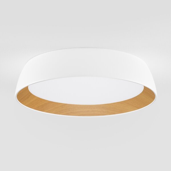 Bílé kovové stropní LED světlo Nova Luce Sigi 45 cm