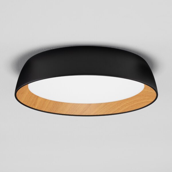 Černé kovové stropní LED světlo Nova Luce Sigi 45 cm