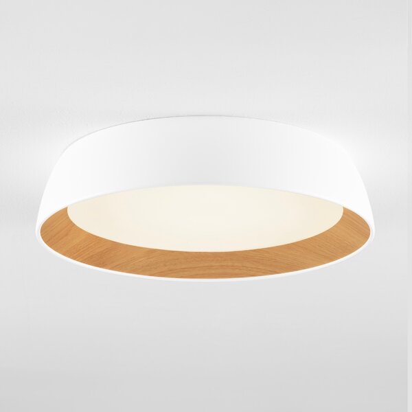Bílé kovové stropní LED světlo Nova Luce Sigi 45 cm