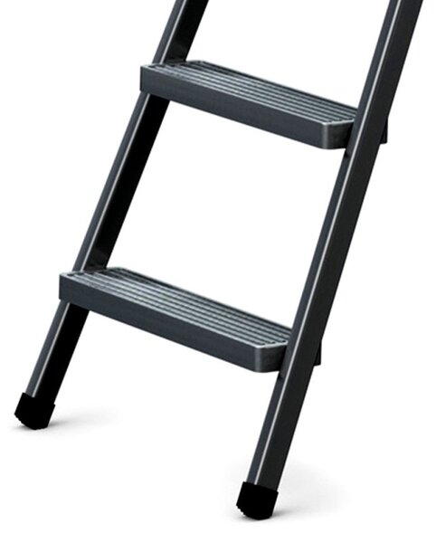 Ocelové schůdky 4 stupně DRABEST STD4 BLACK HOME