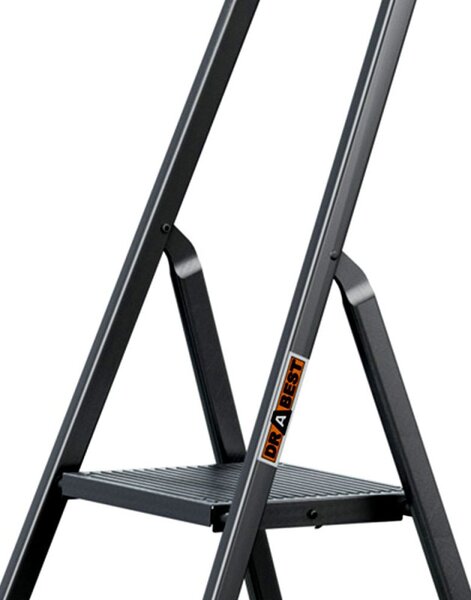 Ocelové schůdky 4 stupně DRABEST STD4 BLACK HOME
