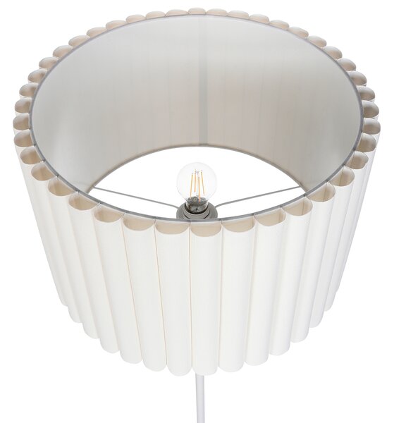 Stojací lampa LOURENS Kov Krémově bílá