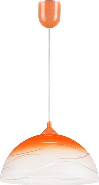 Lamkur LM 1.1/16 KITCHEN C 28118 - Oranžový lustr do kuchyně (Závěsné oranžové svítidlo do kuchyně)