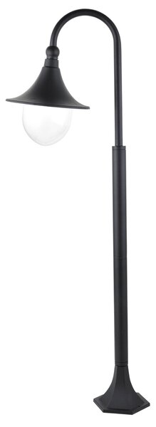 Rabalux 8247 KONSTANZ - Venkovní stojací svítidlo, 1 x E27, IP44, 120cm (Černá venkovní stojací lampa, zahradní svítidlo)