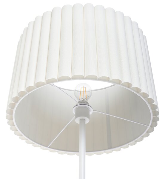 Stojací lampa LOURENS Kov Krémově bílá