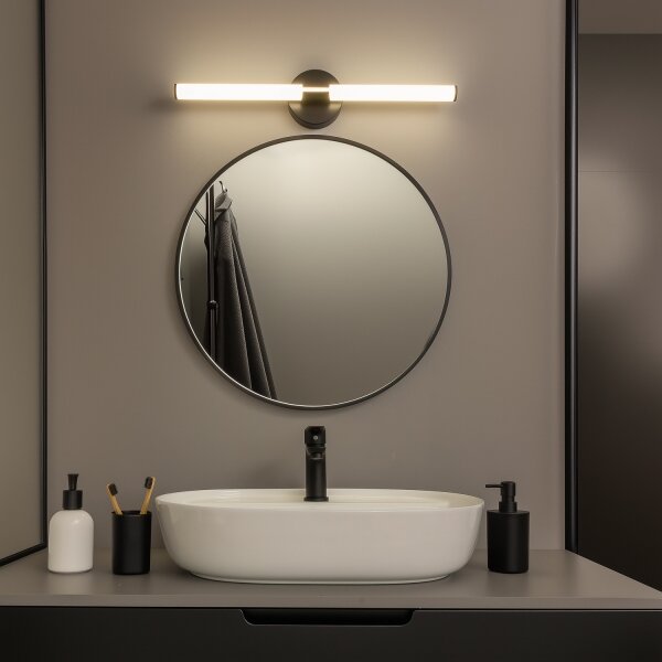 Brilagi - LED Koupelnové osvětlení zrcadla LARA LED/10W/230V IP44 černá