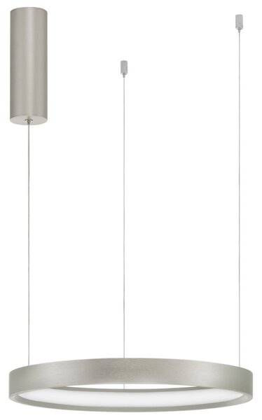 Stříbrné kovové závěsné LED světlo Nova Luce Perrine 40 cm