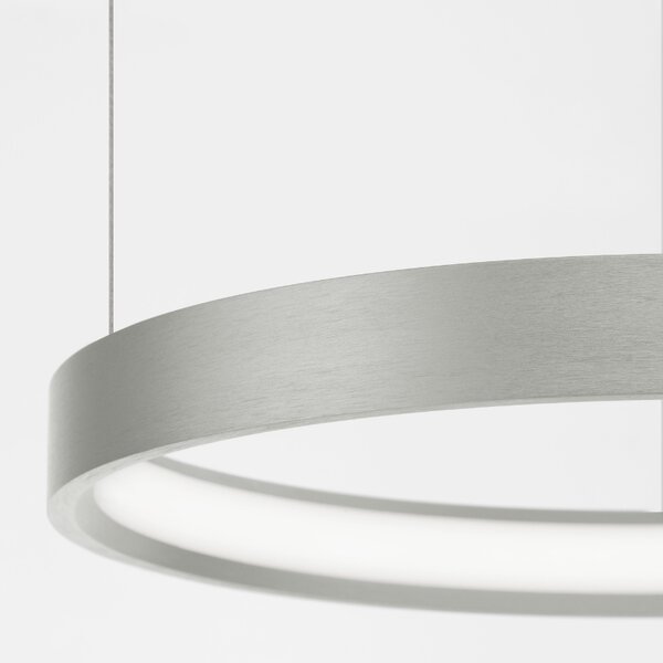 Stříbrné kovové závěsné LED světlo Nova Luce Perrine 40 cm
