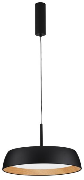Černé kovové závěsné LED světlo Nova Luce Sigi 45 cm