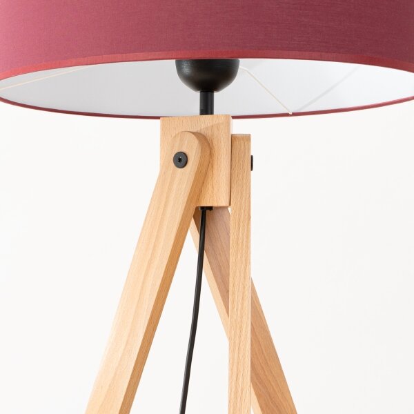Sollux SL.1907 - Stojací lampa NATT 1xE27/15W/230V červená