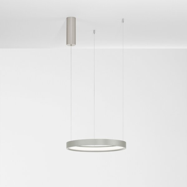 Stříbrné kovové závěsné LED světlo Nova Luce Perrine 40 cm