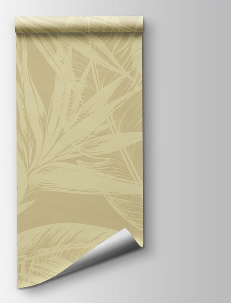 Fototapeta Vzor listů na béžovém pozadí, Přírodní fototapety, Populární fototapety, t00781v1 - Tapeko.co.cz