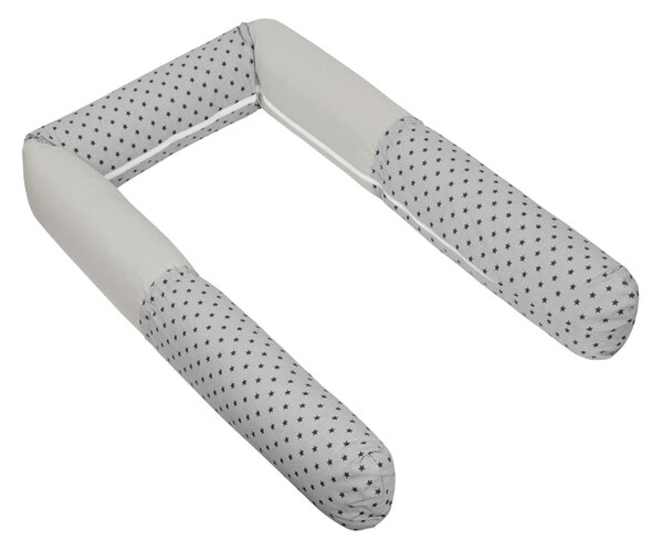 Bellatex Mantinel do dětské postýlky VÁLEC průměr 12x240 cm Hvězdička šedá