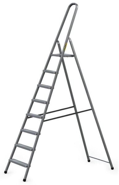 Ocelové schůdky 8 stupňů DRABEST STD8 HOME