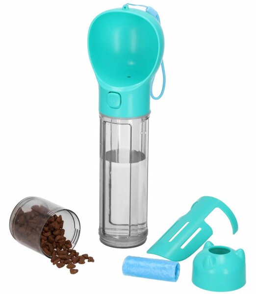 Cestovní láhev pro psy 4v1 500 ml SPRINGOS PA0297