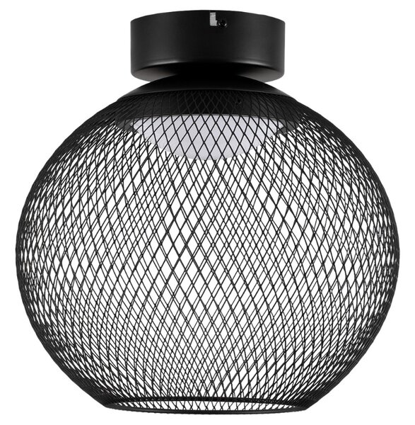 Nova Luce Černé kovové stropní LED světlo Kinetic 30 cm