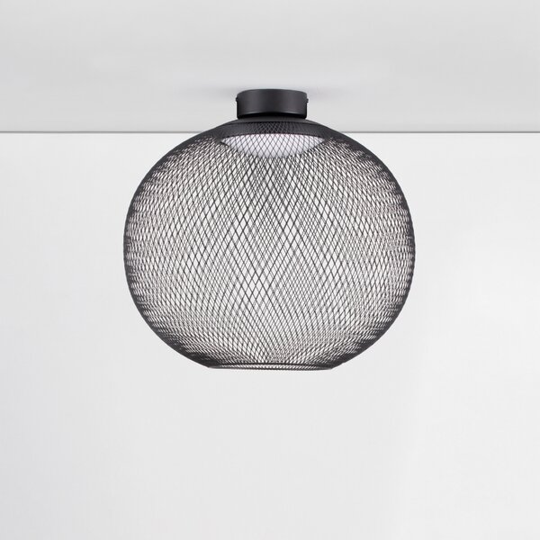 Nova Luce Černé kovové stropní LED světlo Kinetic 50 cm