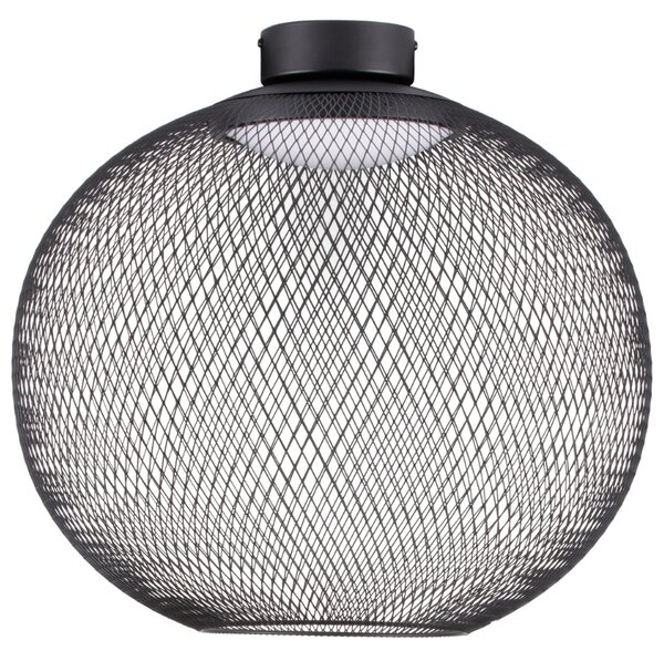Nova Luce Černé kovové stropní LED světlo Kinetic 50 cm