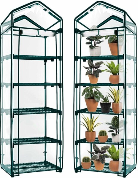 Zahradní foliovník 70x50x190 cm 5 polic SPRINGOS GT0007