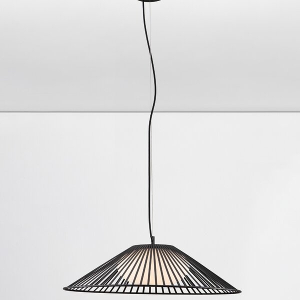 Černé závěsné LED světlo Nova Luce Brume 61 cm