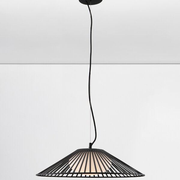 Černé závěsné LED světlo Nova Luce Brume 50 cm