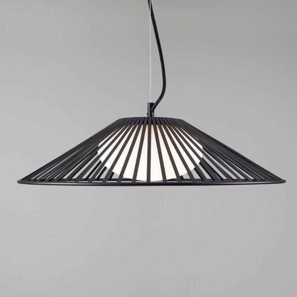 Černé závěsné LED světlo Nova Luce Brume 50 cm